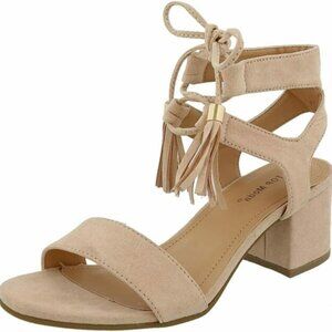 Top Moda Tassel Gladiator Sandals ✨ Low Block Heel | Boho Blush Summer Vibes